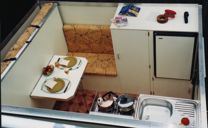 Camper Trailer bed up